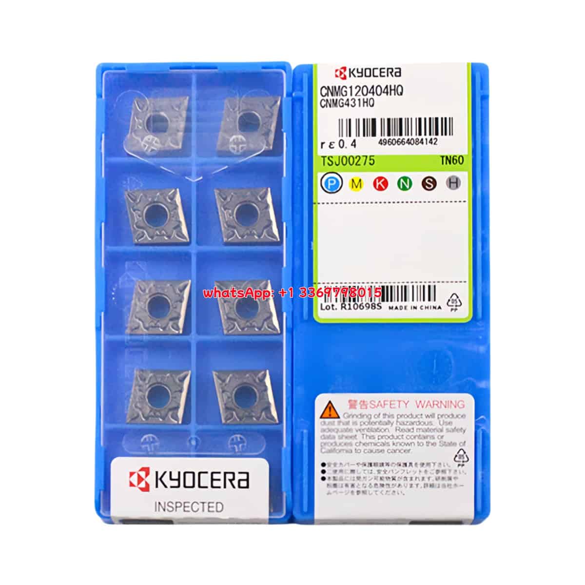 Kyocera 100% Original CNMG120404-HQ TN60 Cutting Tools 10PCS
