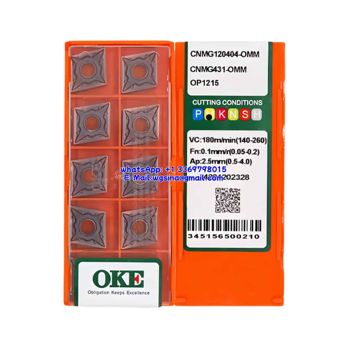 OKE 100% Original CNMG120404-OMM OP1215 Cutting Tools 10PCS