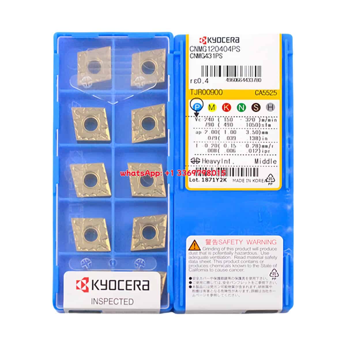Kyocera 100% Original CNMG120404-PS CA5525 Cutting Tools 10PCS