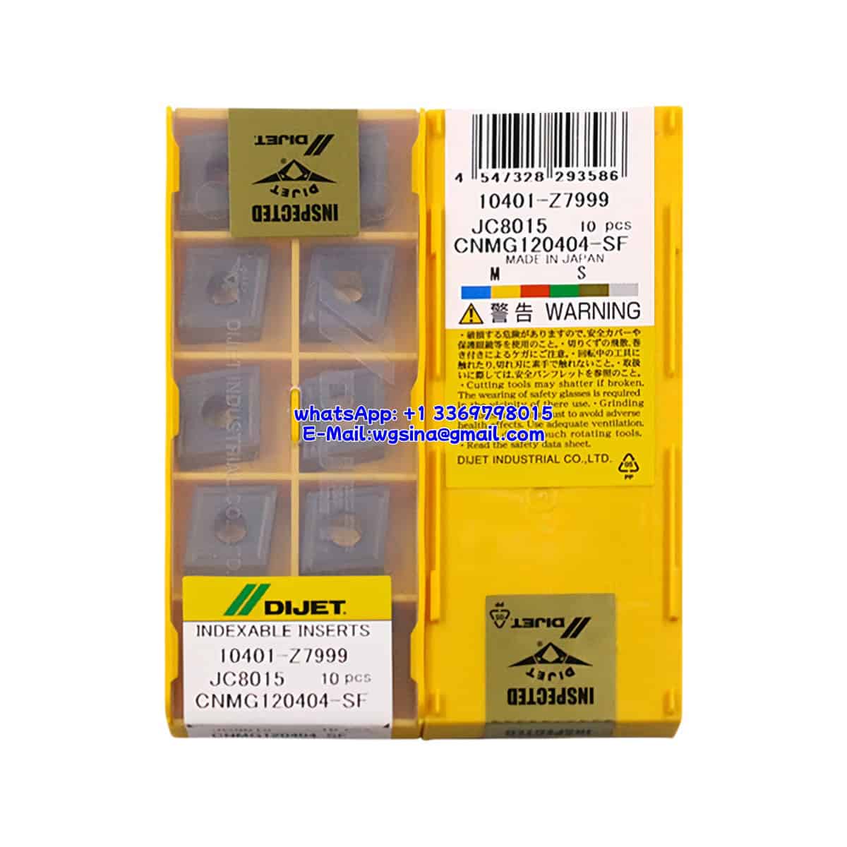 DIJET 100% Original CNMG120404-SF JC8015 Cutting Tools 10PCS
