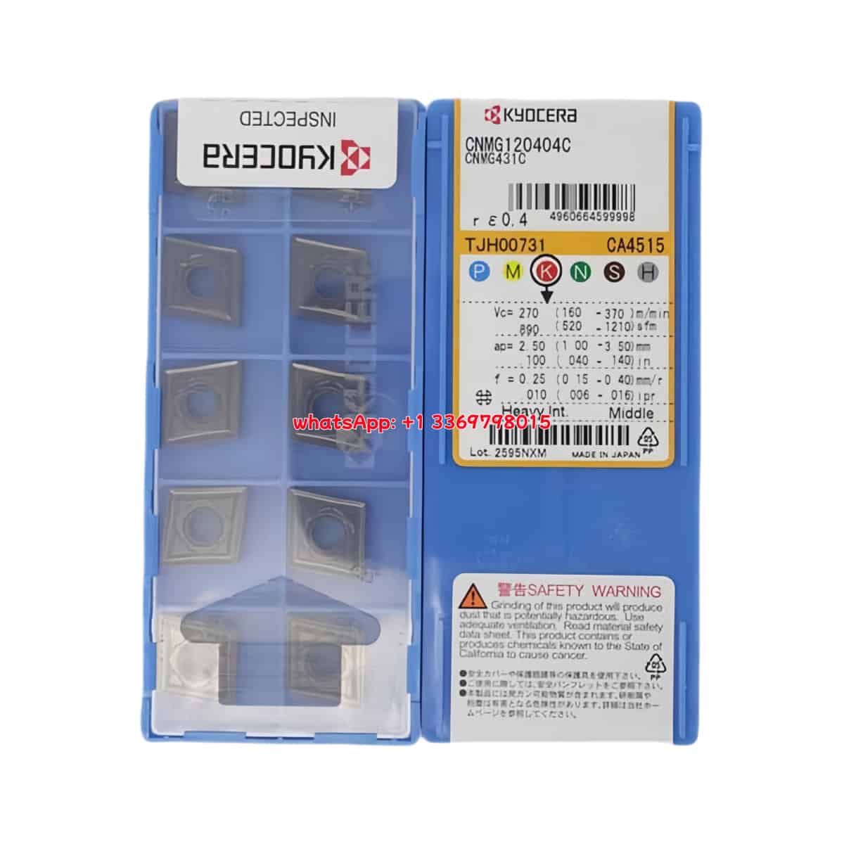 Kyocera 100% Original CNMG120404C CA4515 Cutting Tools 10PCS