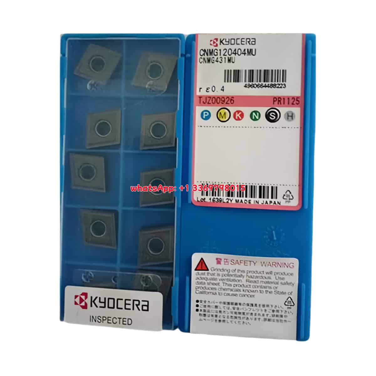 Kyocera 100% Original CNMG120404MU PR1125 Cutting Tools 10PCS