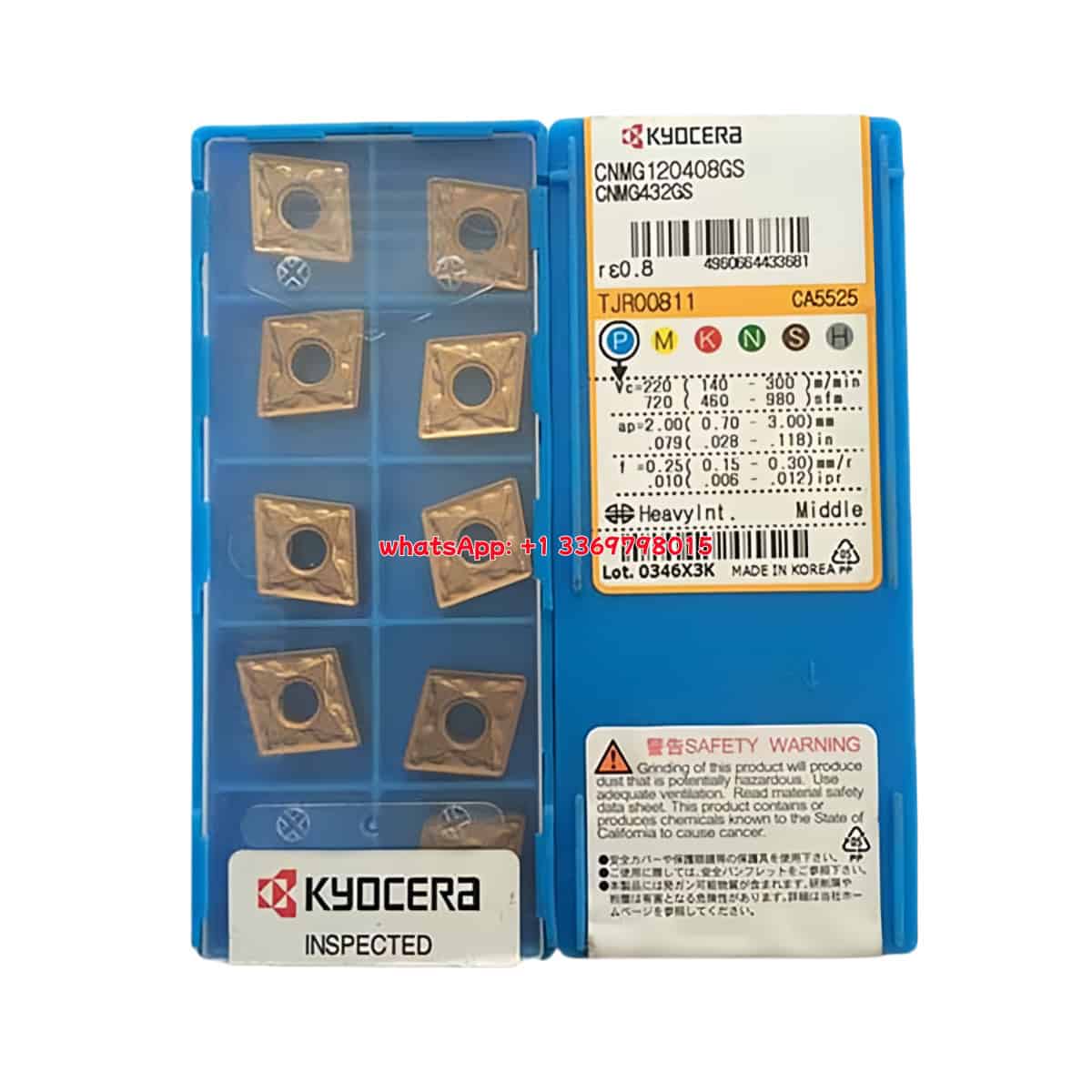 Kyocera 100% Original CNMG120408-GS CA5525 Cutting Tools 10PCS