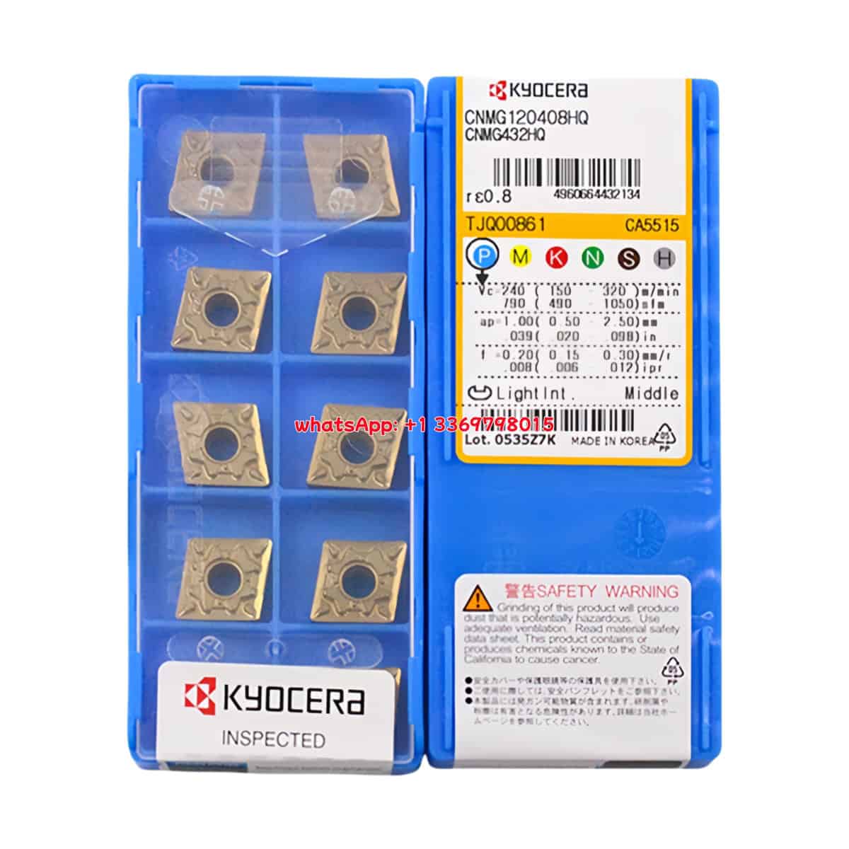 Kyocera 100% Original CNMG120408-HQ CA5515 Cutting Tools 10PCS