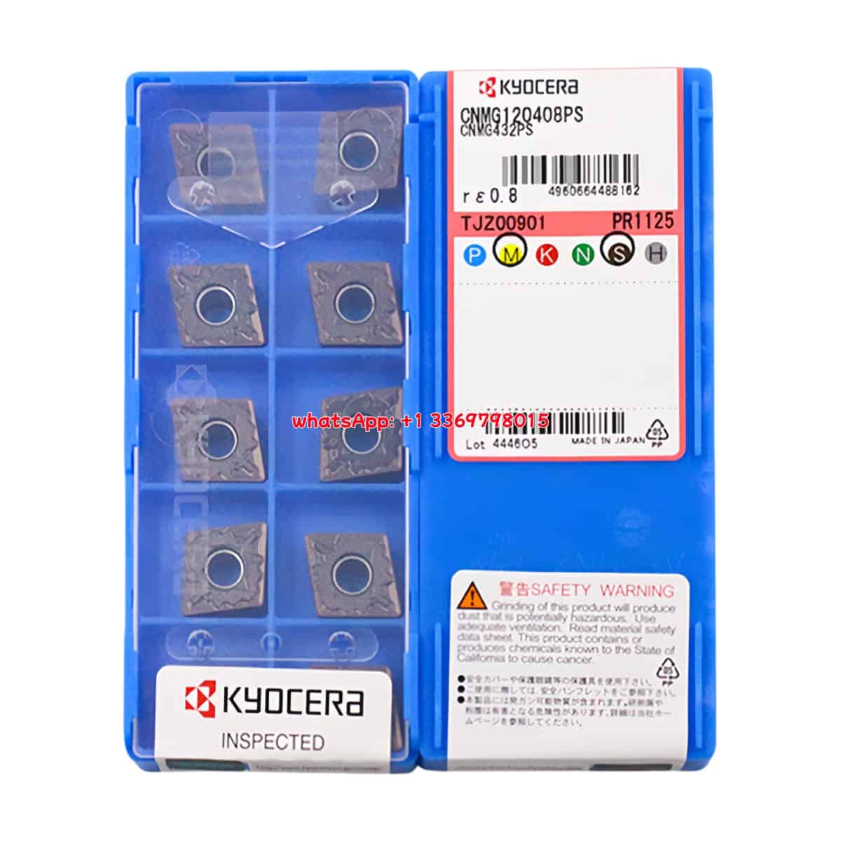 Kyocera 100% Original CNMG120408-PS PR1125 Cutting Tools 10PCS
