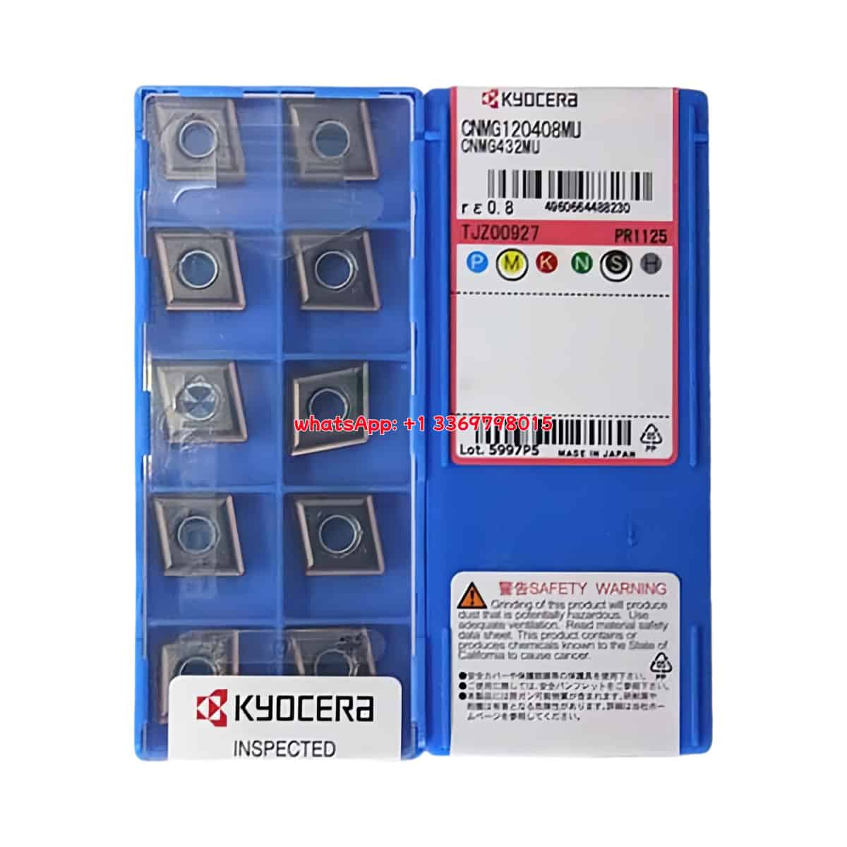 Kyocera 100% Original CNMG120408MU PR1125 Cutting Tools 10PCS