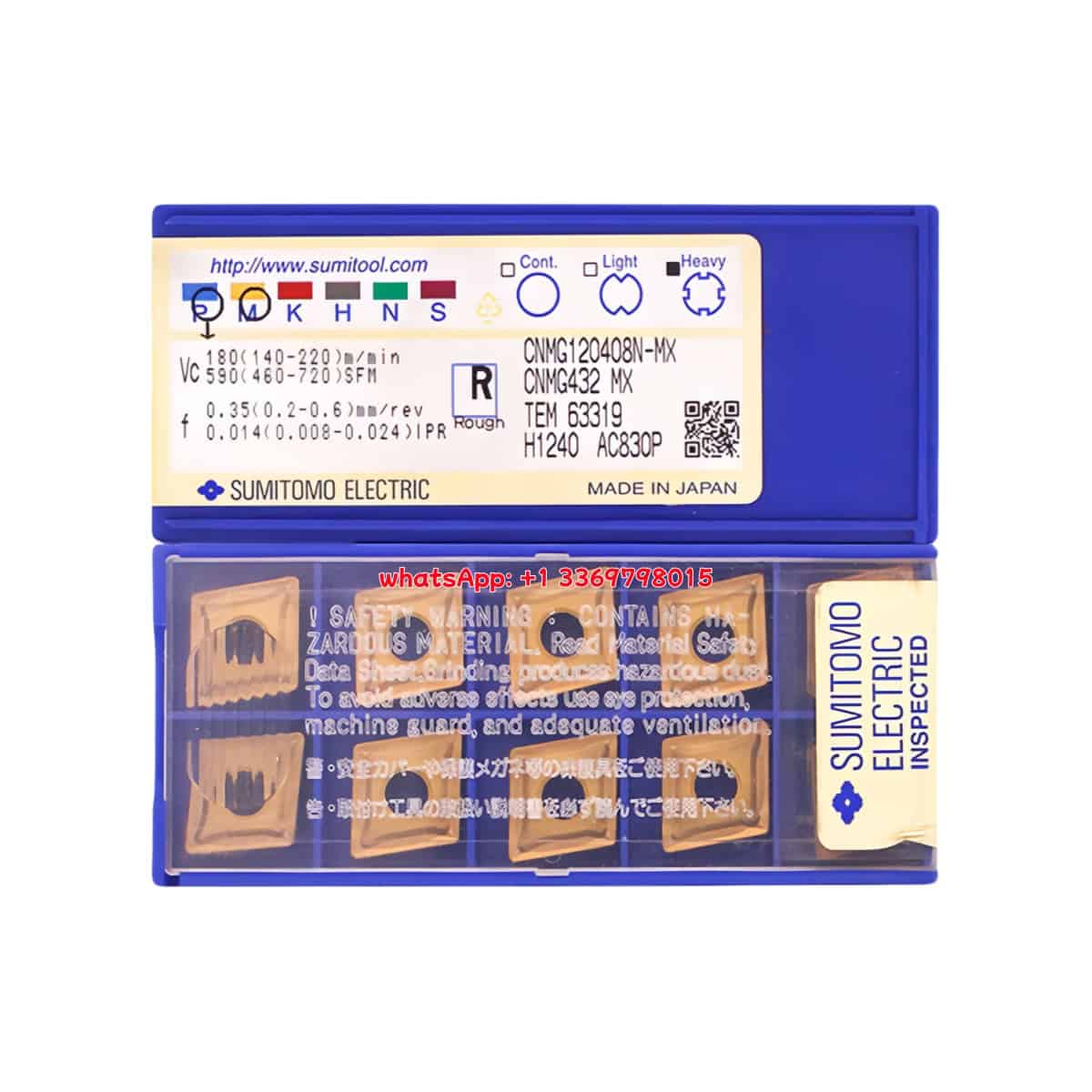 SUMITOMO 100% Original CNMG120408N-MX AC830P Cutting Tools 10PCS