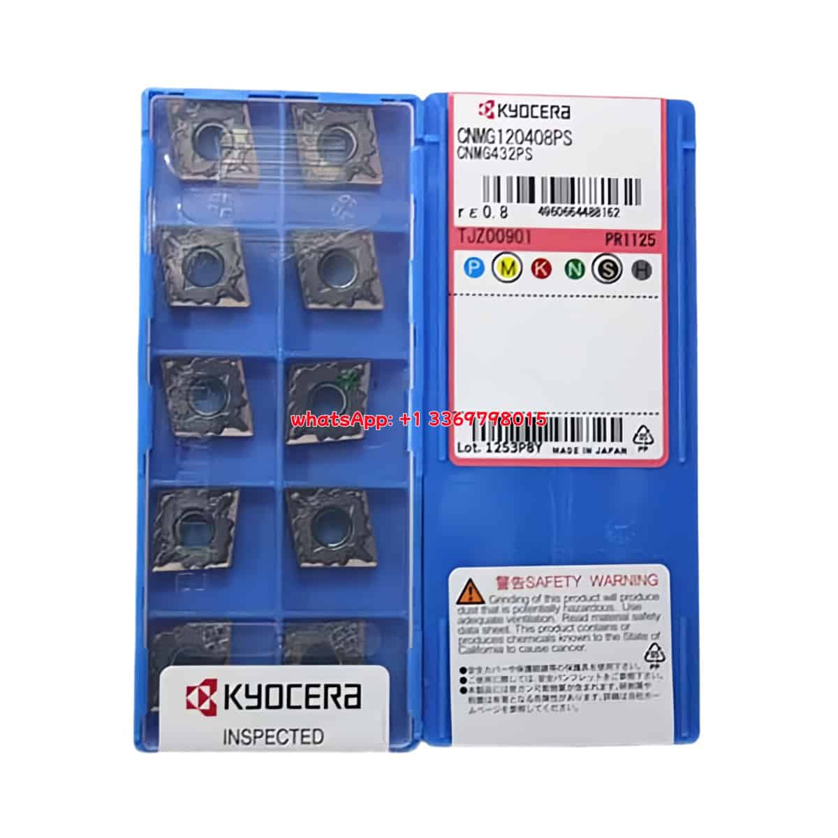 Kyocera 100% Original CNMG120408PS PR1125 Cutting Tools 10PCS
