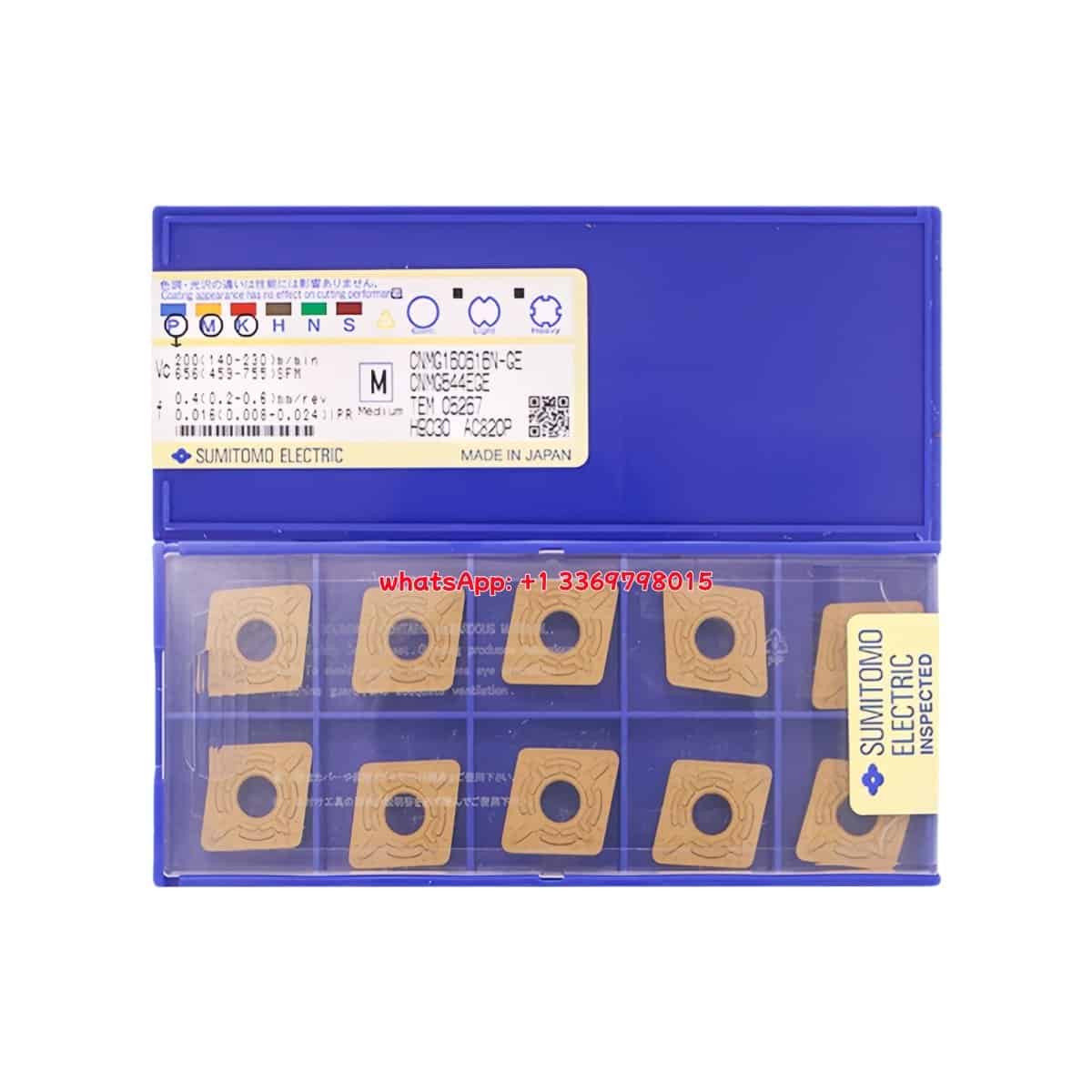 SUMITOMO 100% Original CNMG160616N-GE AC820P Cutting Tools 10PCS