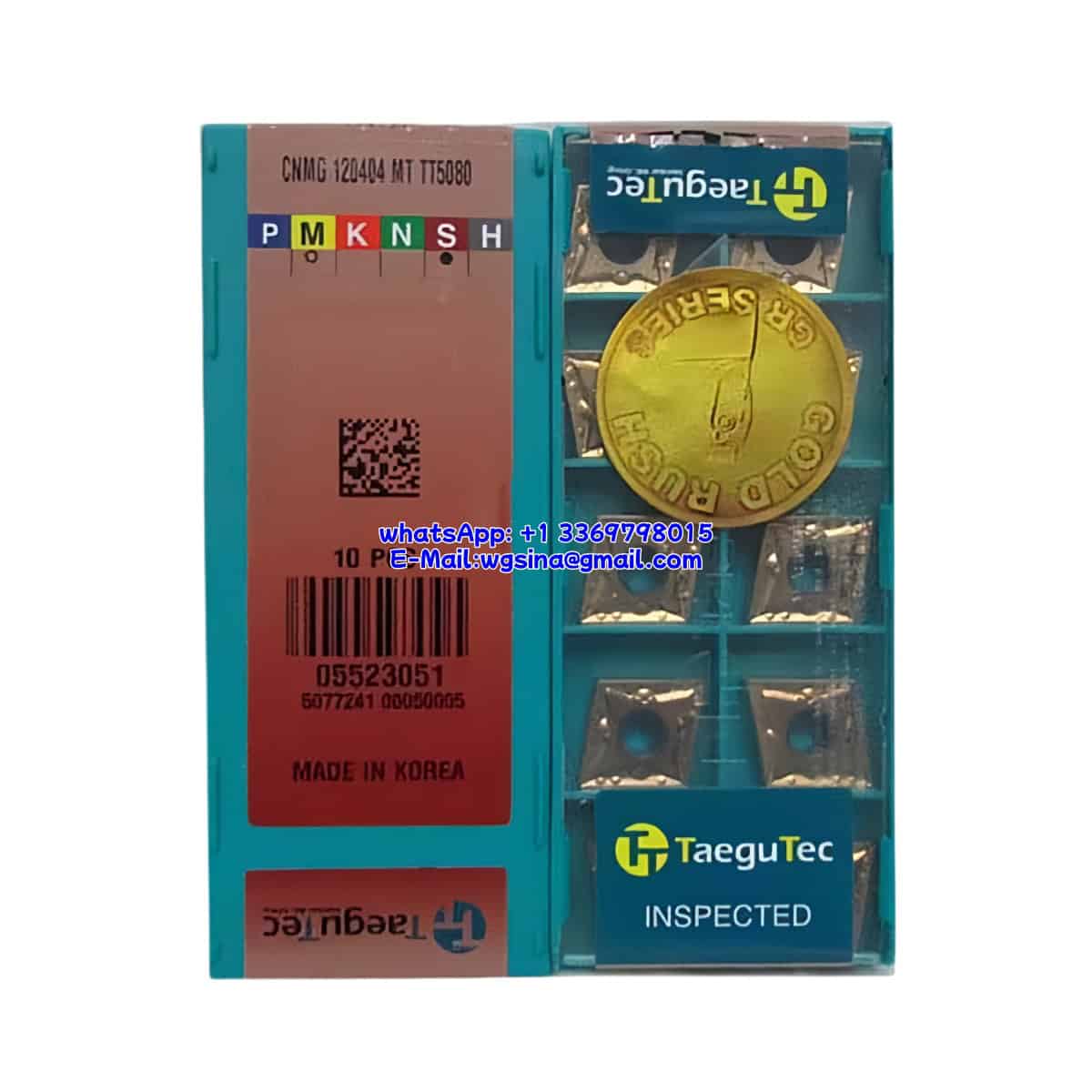 TaeguTec 100% Original CNMG 120404 MT TT5080 Cutting Tools 10PCS
