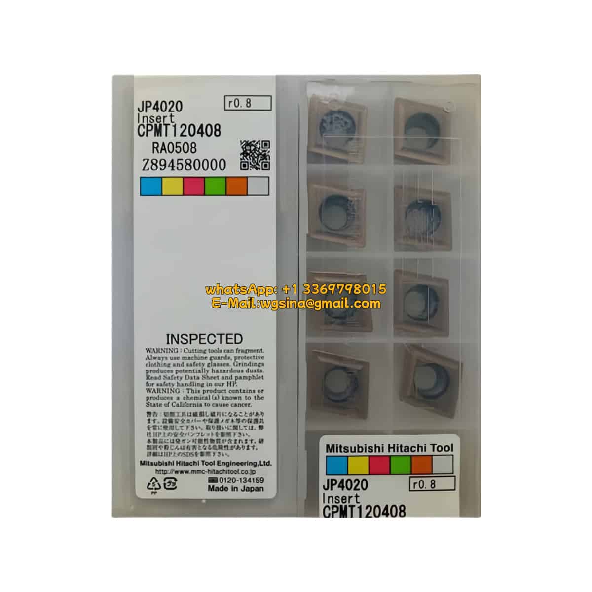 HITACHI 100% Original CPMT120408 JP4020 Cutting Tools 10PCS