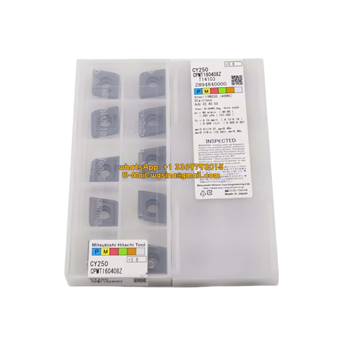 HITACHI 100% Original CPMT160408Z CY250 Cutting Tools 10PCS