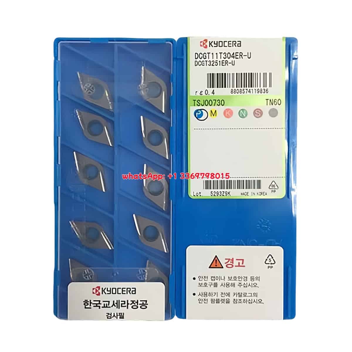 Kyocera 100% Original DCGT11T304ER-U TN60 Cutting Tools 10PCS
