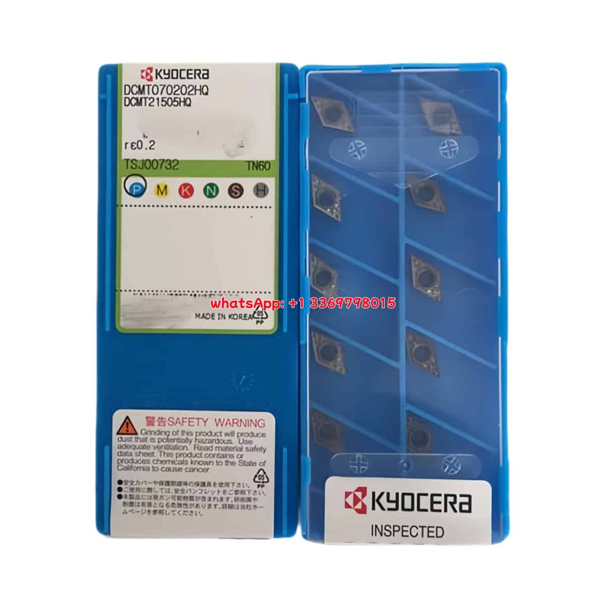 Kyocera 100% Original DCMT070202-HQ TN60 Cutting Tools 10PCS