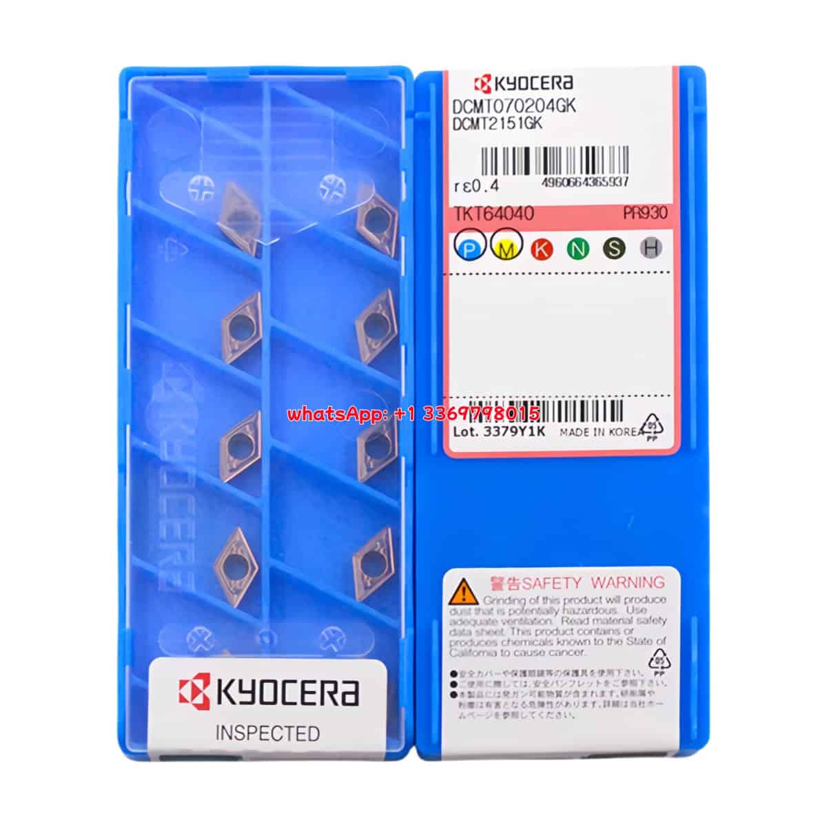 Kyocera 100% Original DCMT070204-GK PR930 Cutting Tools 10PCS