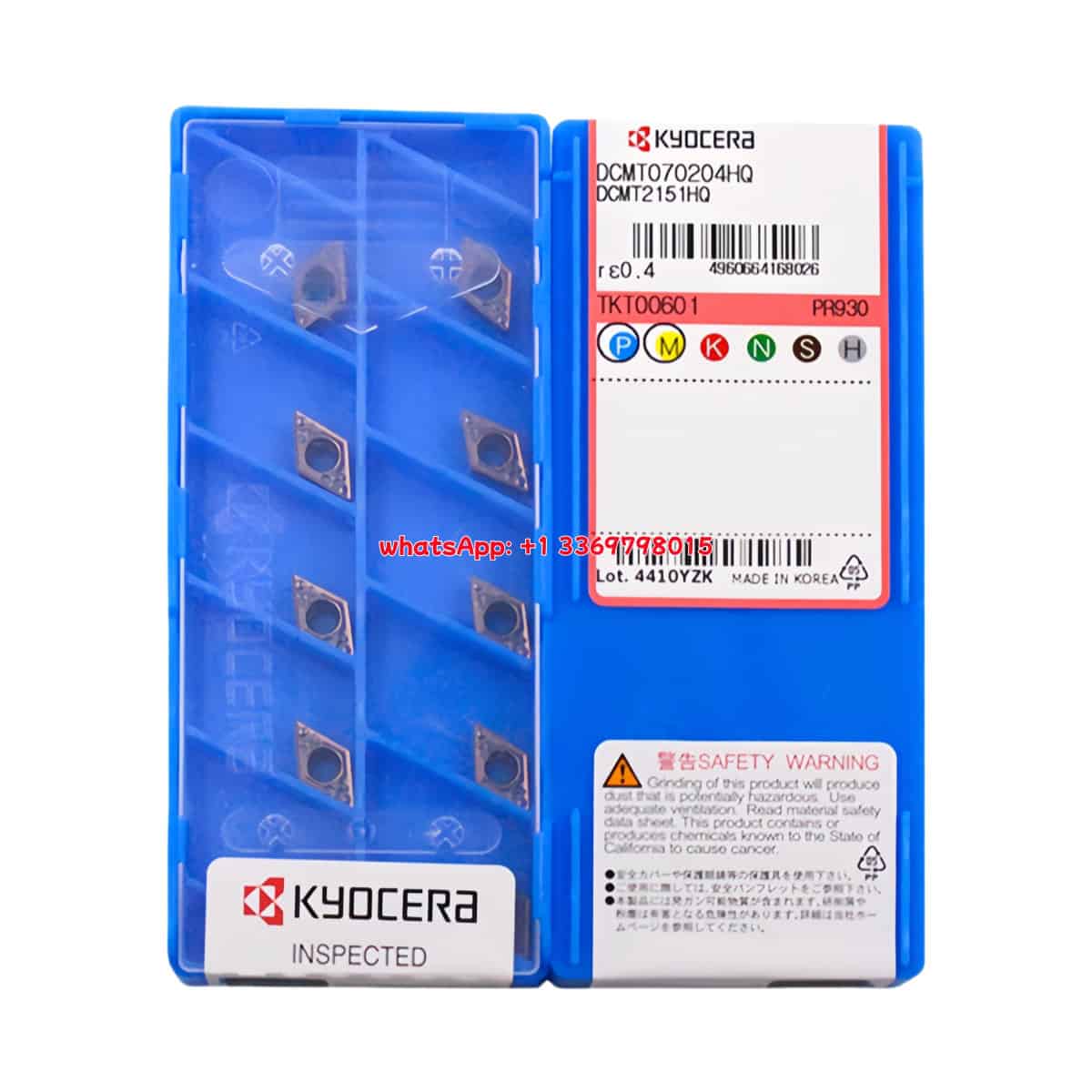 Kyocera 100% Original DCMT070204-HQ PR930 Cutting Tools 10PCS