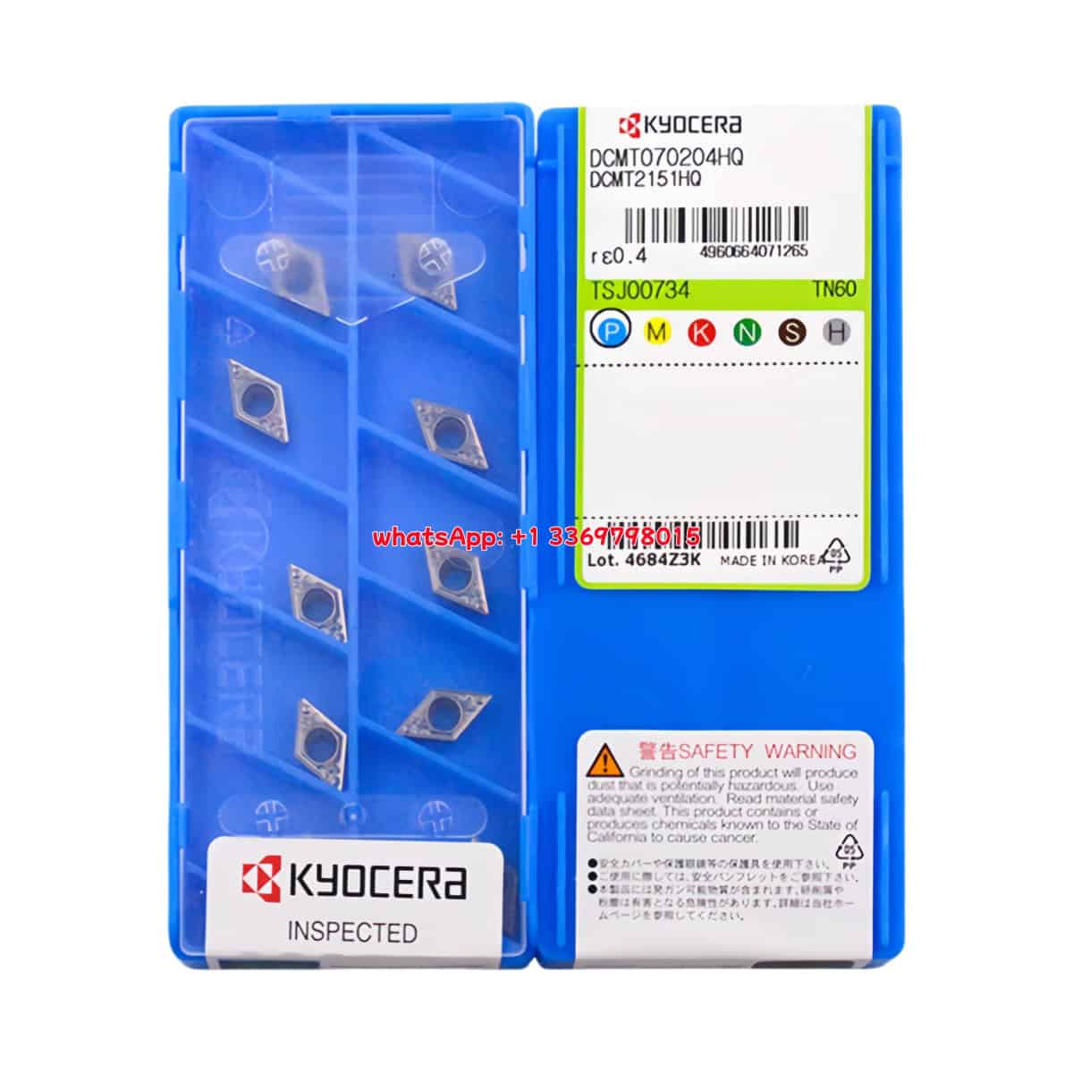 Kyocera 100% Original  Turning Insert DCMT070204-HQ TN620  10pcs