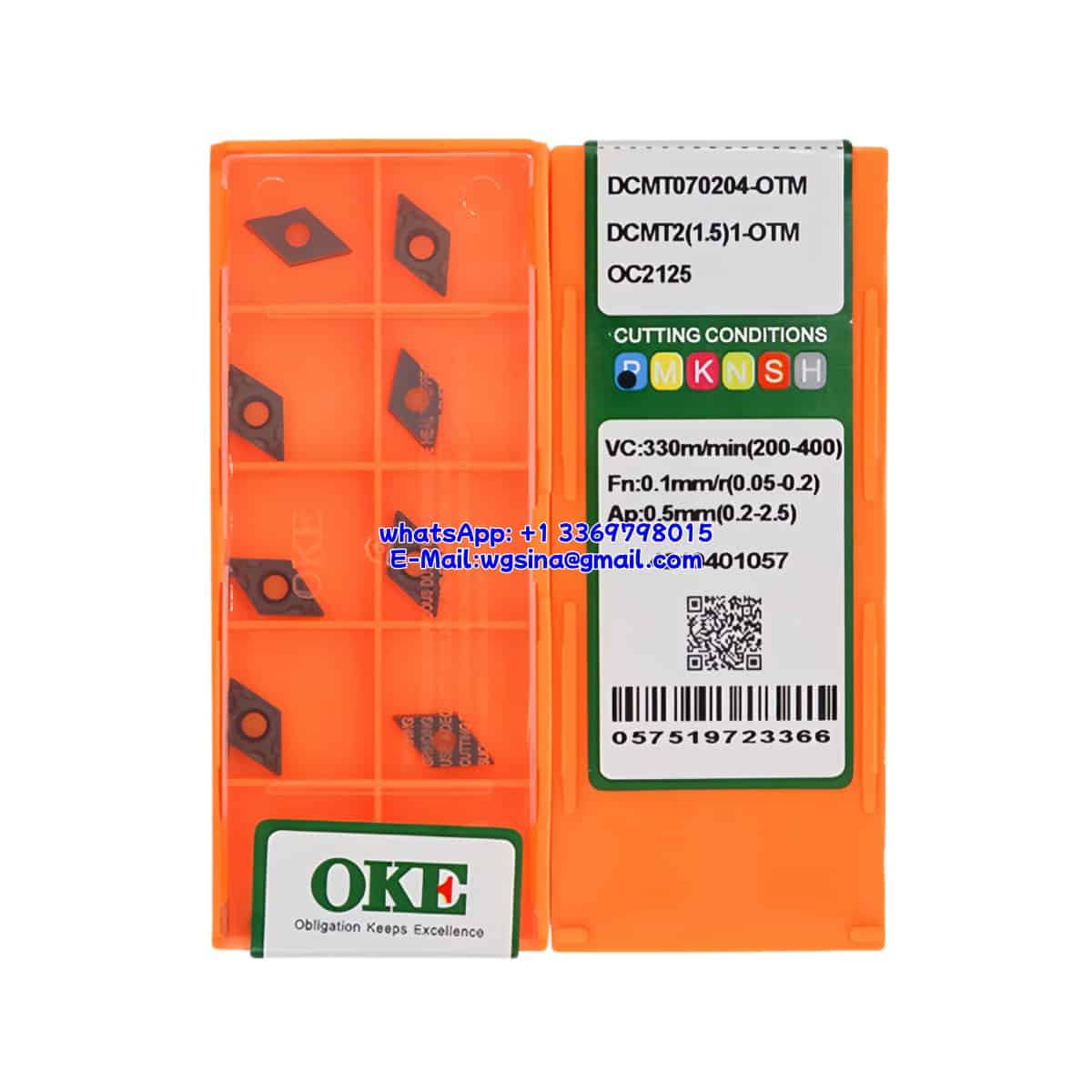 OKE 100% Original DCMT070204-OTM OC2125 Cutting Tools 10PCS