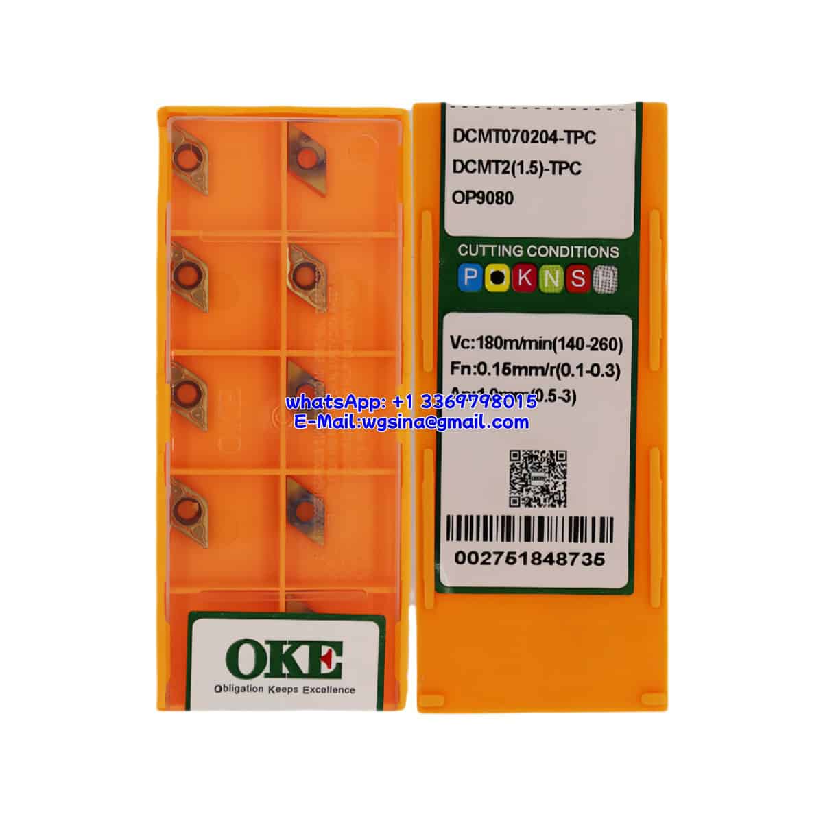 OKE 100% Original DCMT070204-TPC OP9080 Cutting Tools 10PCS