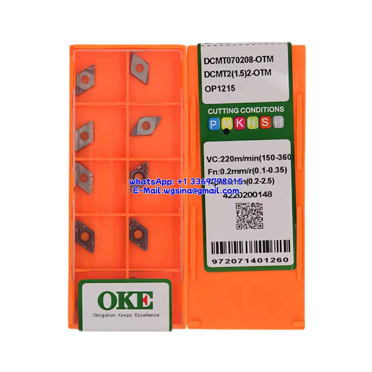 OKE 100% Original DCMT070208-OTM OP1215 Cutting Tools 10PCS
