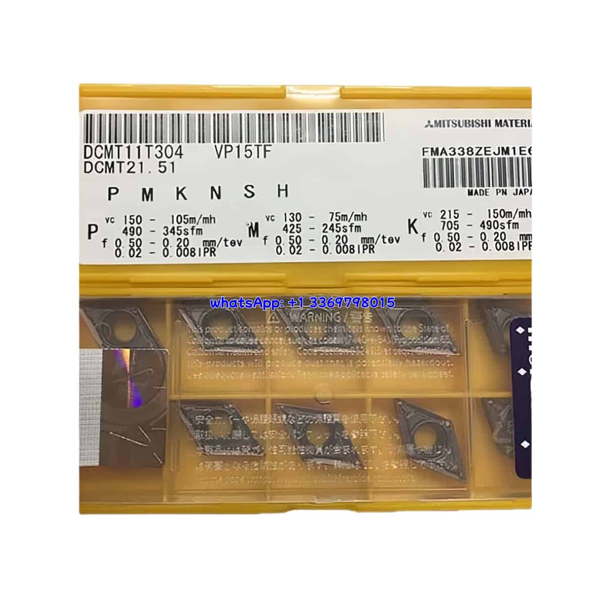Mitsubishi 100% Original DCMT110304 VP15TF Cutting Tools 10PCS