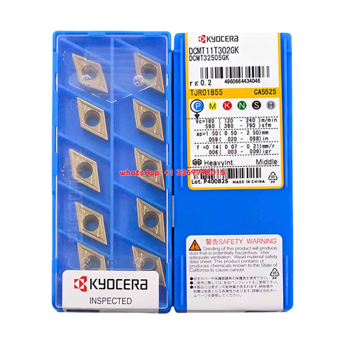 Kyocera 100% Original DCMT11T302-GK CA5525 Cutting Tools 10PCS