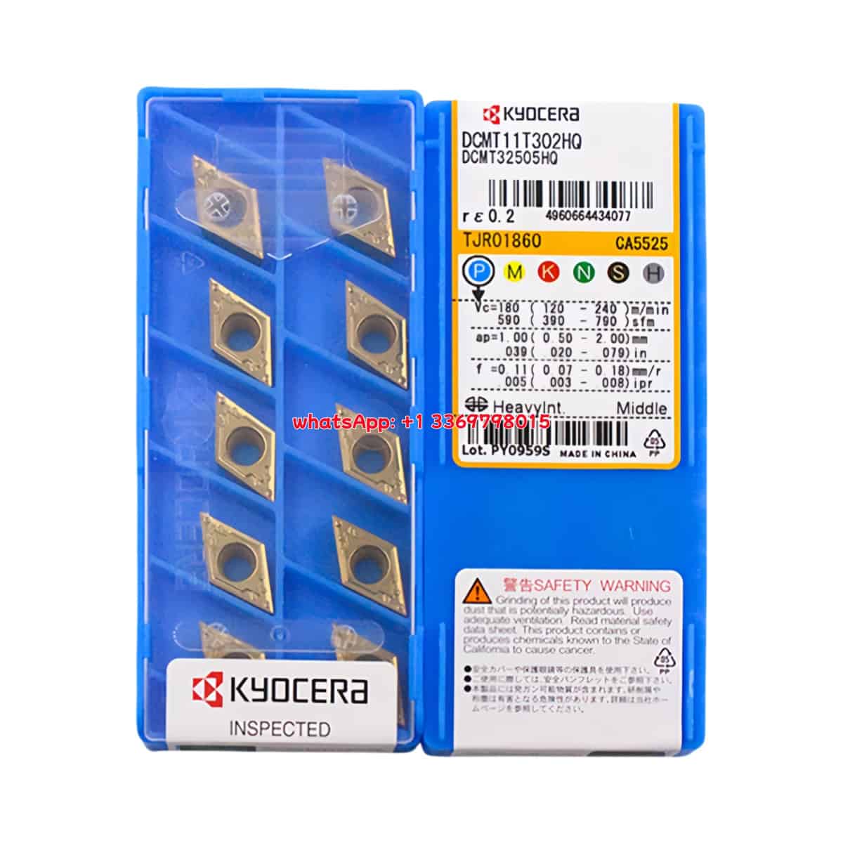 Kyocera 100% Original DCMT11T302-HQ CA5525 Cutting Tools 10PCS