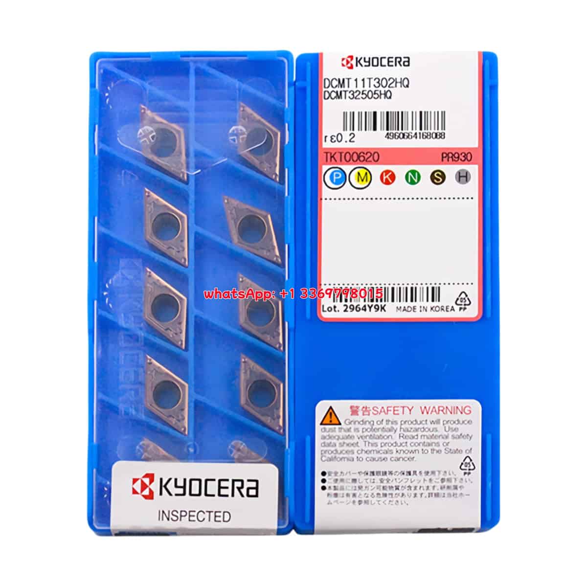 Kyocera 100% Original DCMT11T302-HQ PR930 Cutting Tools 10PCS