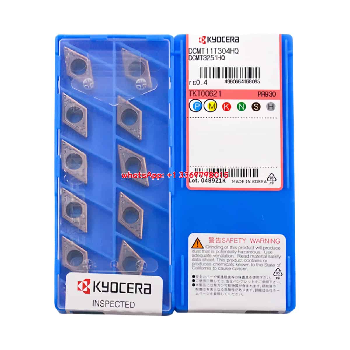 Kyocera 100% Original DCMT11T304-HQ PR930 Cutting Tools 10PCS