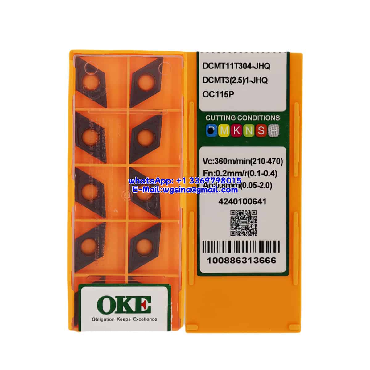 OKE 100% Original DCMT11T304-JHQ OC115P Cutting Tools 10PCS