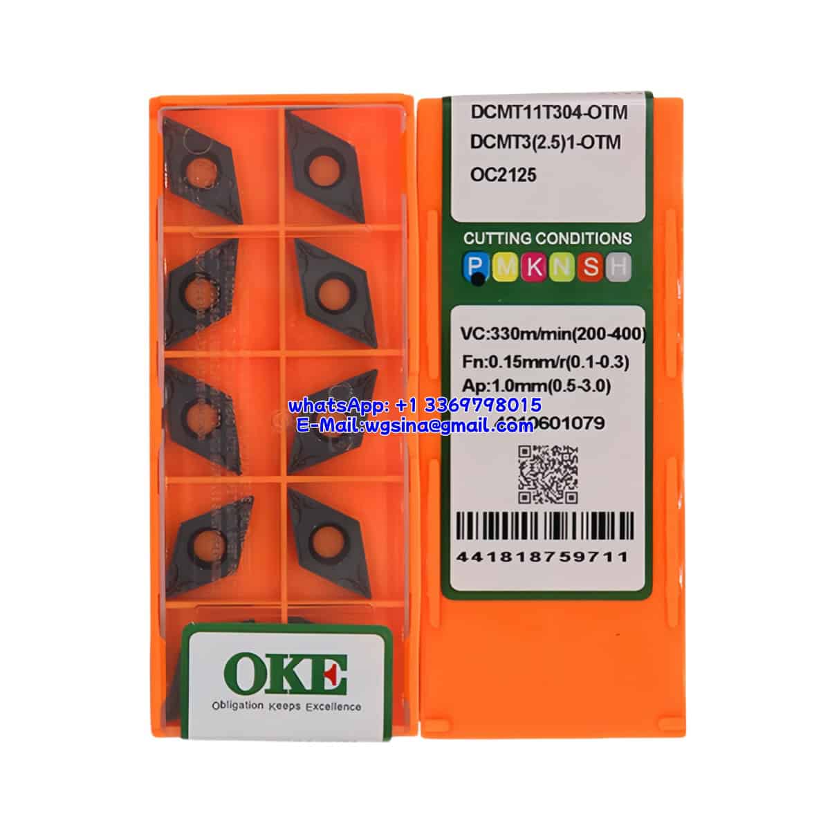 OKE 100% Original DCMT11T304-OTM OC2125 Cutting Tools 10PCS