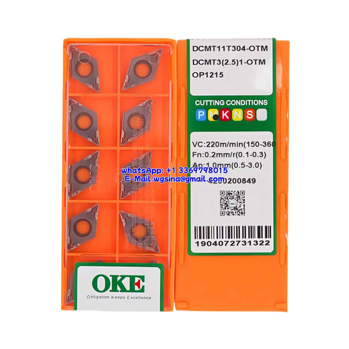 OKE 100% Original DCMT11T304-OTM OP1215 Cutting Tools 10PCS