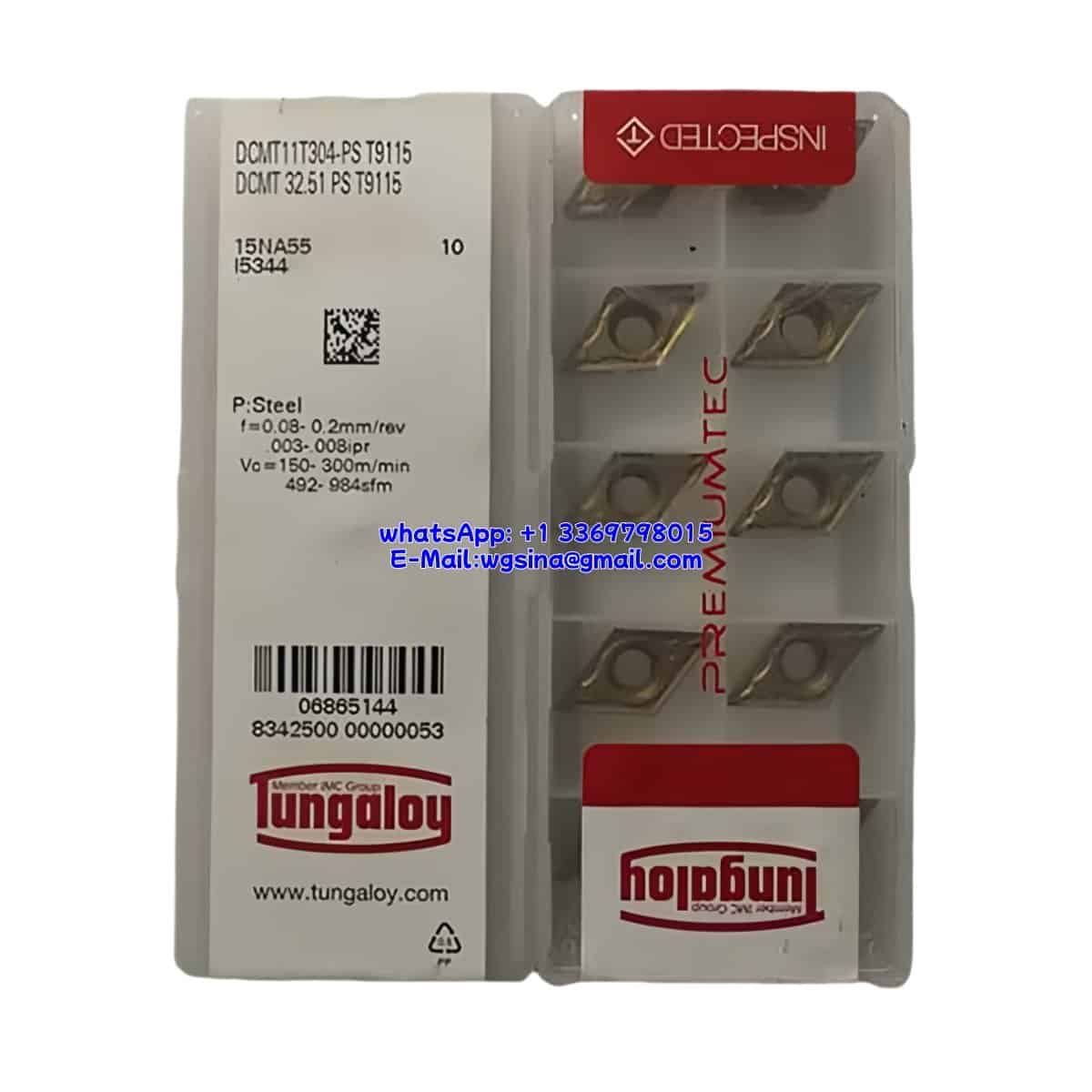 TUNGALOY 100% Original DCMT11T304-PS T9115 Cutting Tools 10PCS