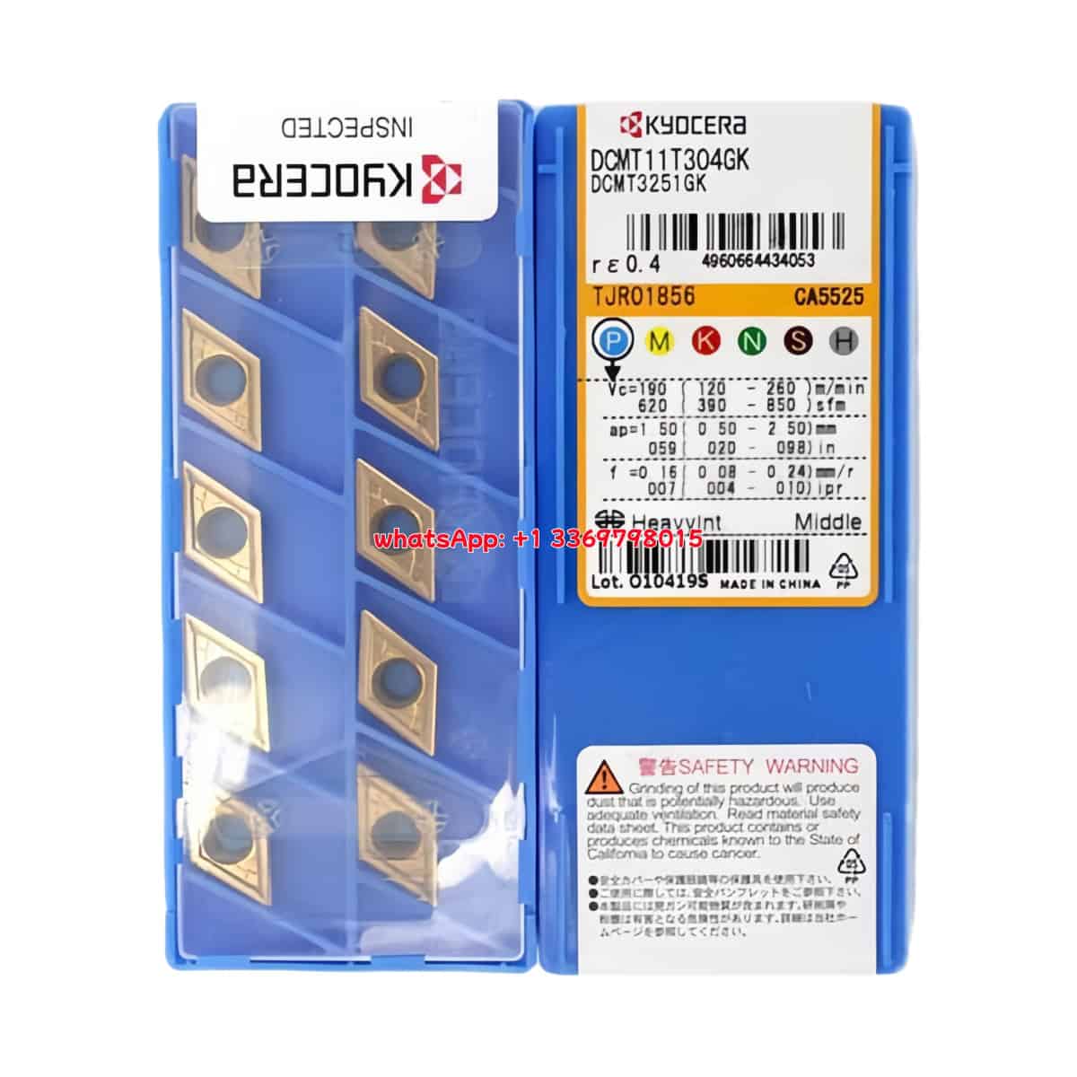 Kyocera 100% Original DCMT11T304GK CA5525 Cutting Tools 10PCS