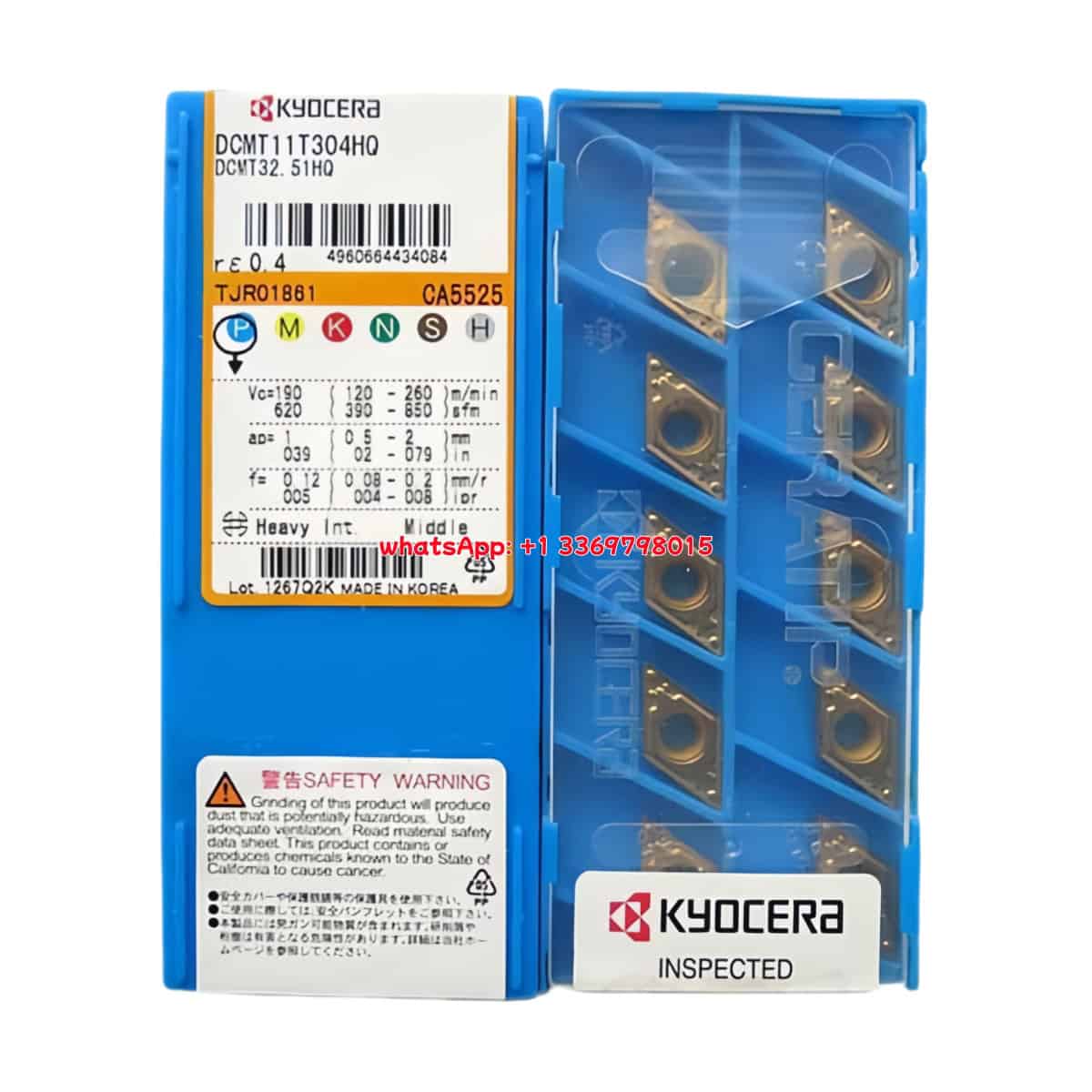 Kyocera 100% Original  Turning Insert DCMT11T304-HQ CA5525  10pcs