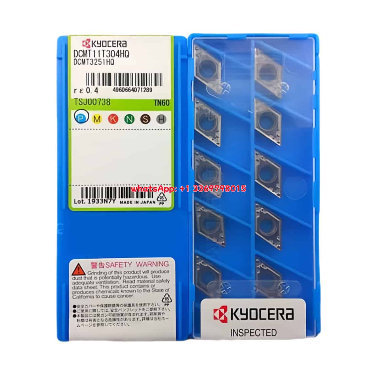 Kyocera 100% Original DCMT11T304HQ TN60 Cutting Tools 10PCS