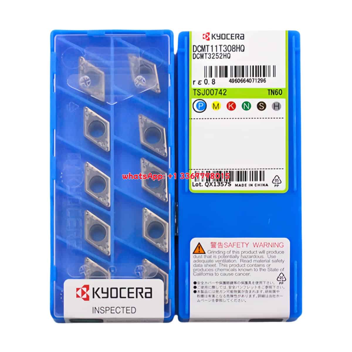 Kyocera 100% Original DCMT11T308-HQ TN60 Cutting Tools 10PCS