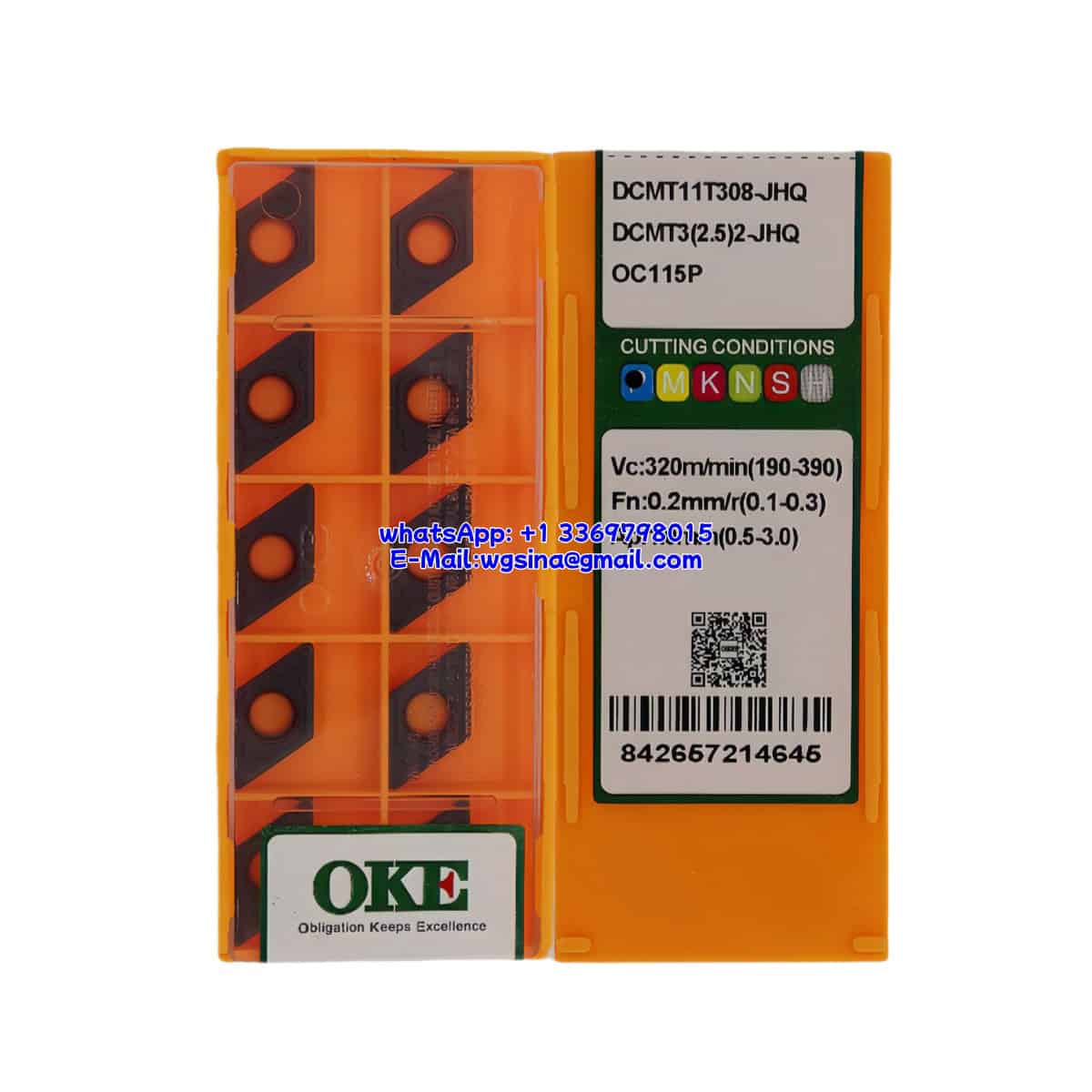 OKE 100% Original DCMT11T308-JHQ OC115P Cutting Tools 10PCS