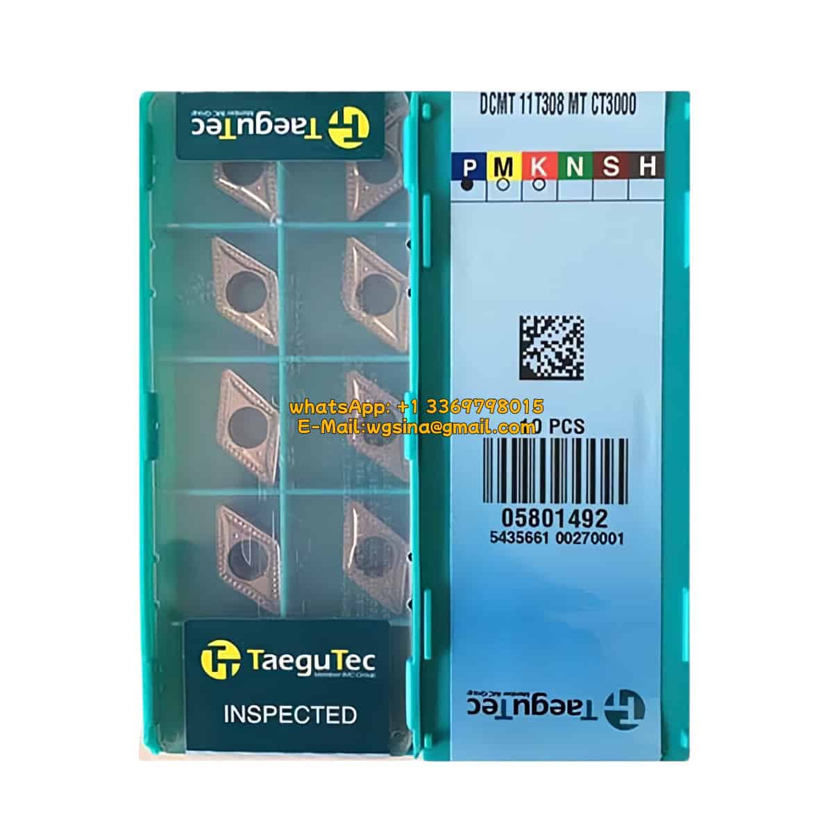 TaeguTec 100% Original DCMT11T308-MT CT3000 Cutting Tools 10PCS