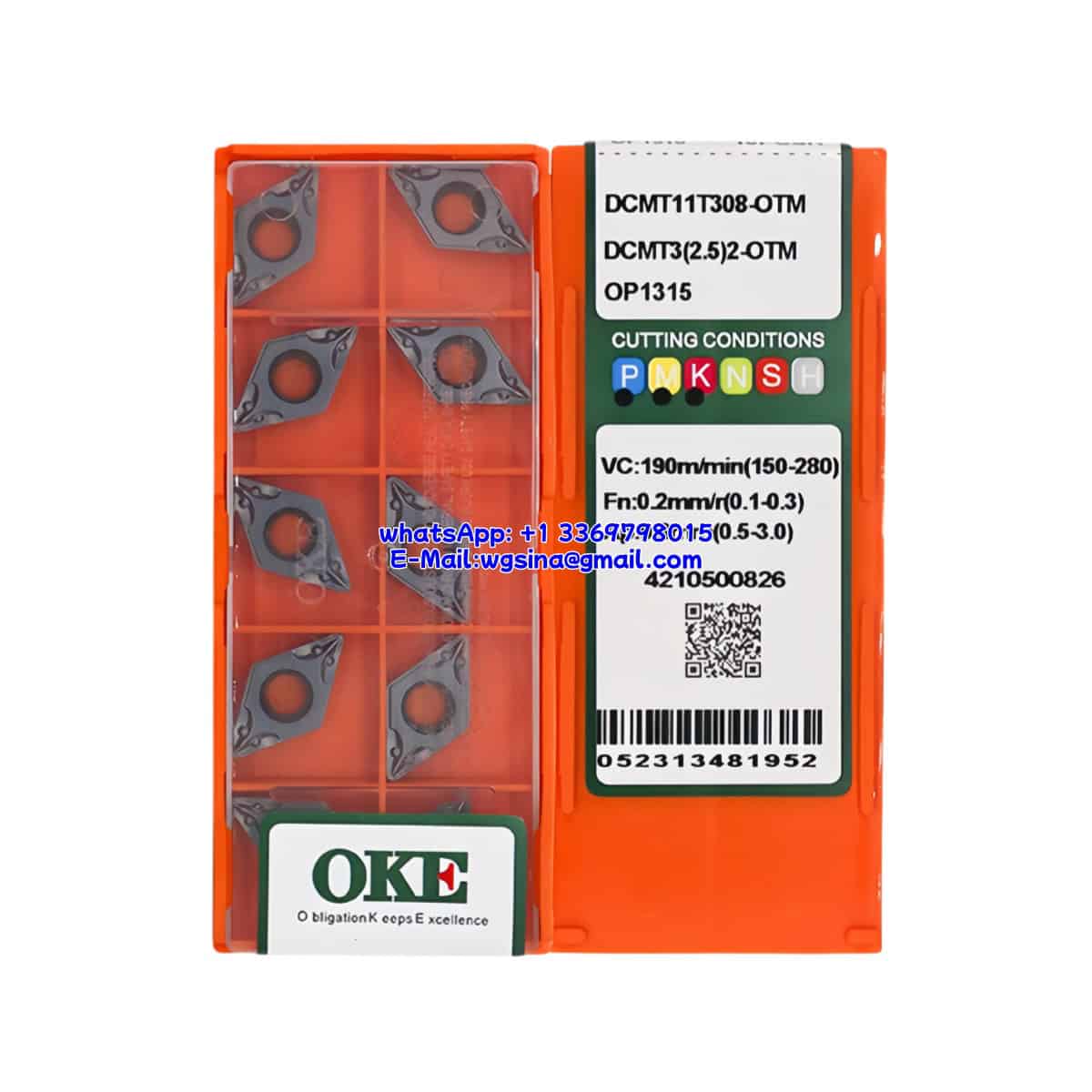 OKE 100% Original DCMT11T308-OTM OP1315 Cutting Tools 10PCS