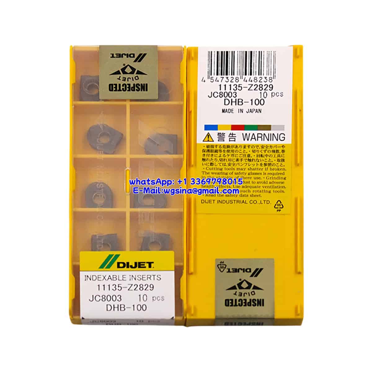 DIJET 100% Original DHB-100 JC8003 Cutting Tools 10PCS