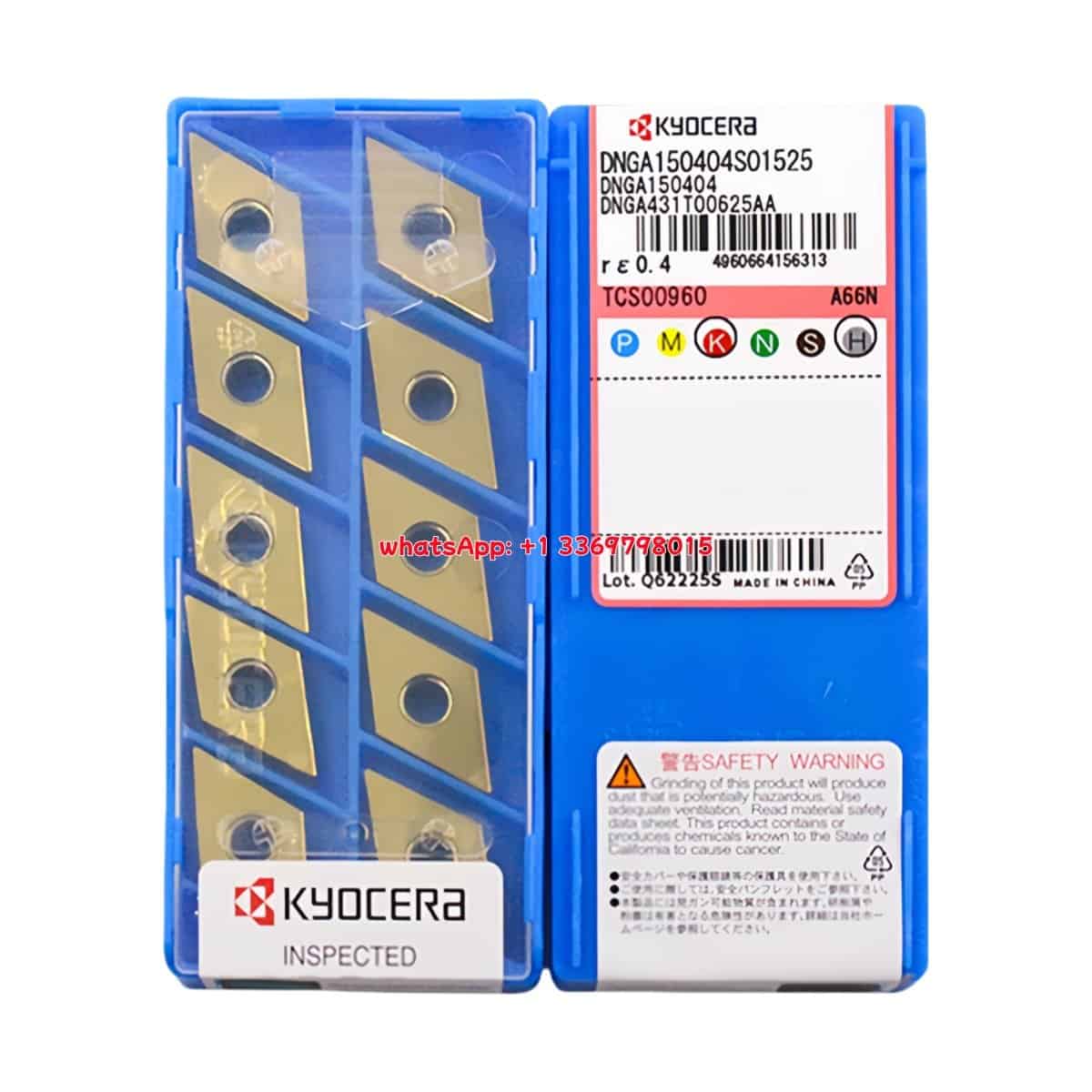 Kyocera 100% Original DNGA150404S01525 A66N Cutting Tools 10PCS