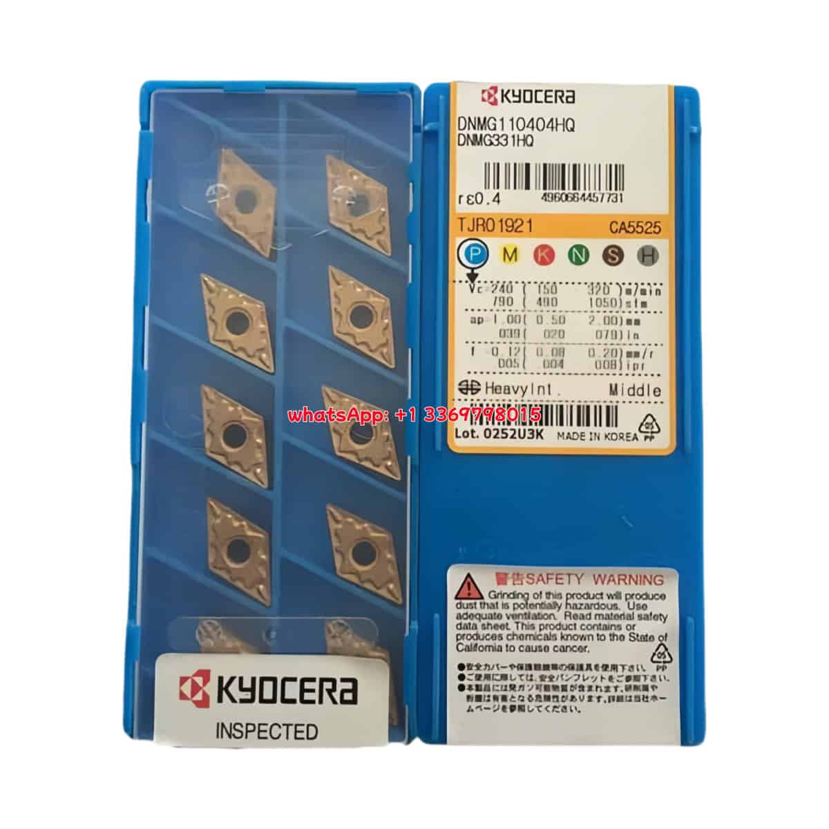 Kyocera 100% Original DNMG110404HQ CA5525 Cutting Tools 10PCS
