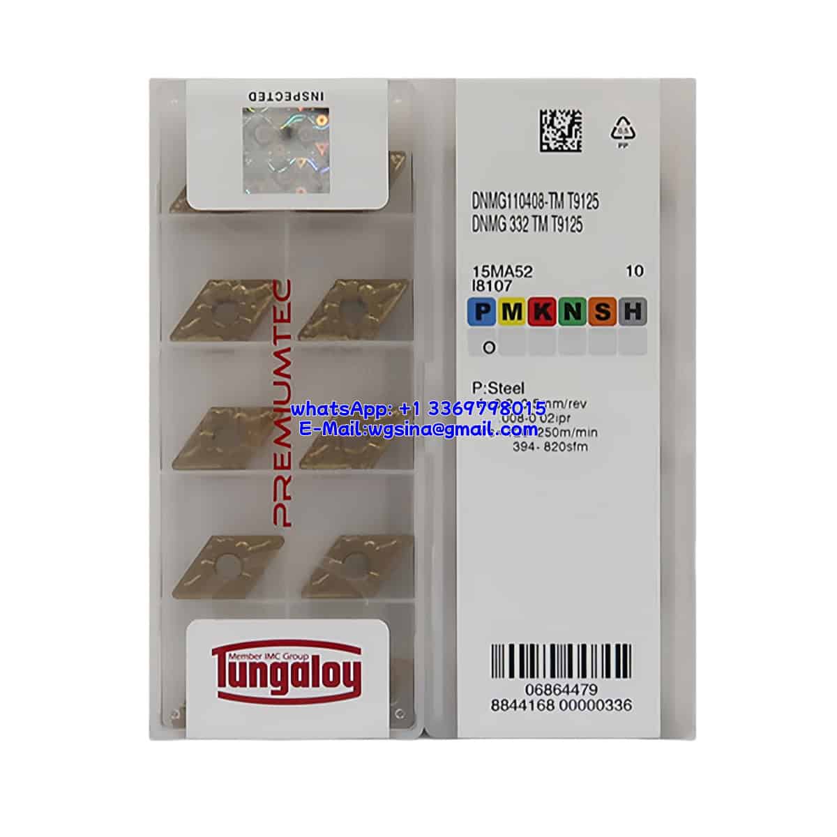 TUNGALOY 100% Original DNMG110408-TM T9125 Cutting Tools 10PCS