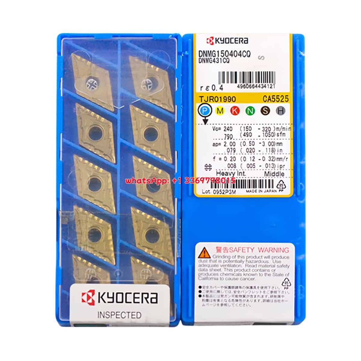 Kyocera 100% Original DNMG150404-CQ CA5525 Cutting Tools 10PCS