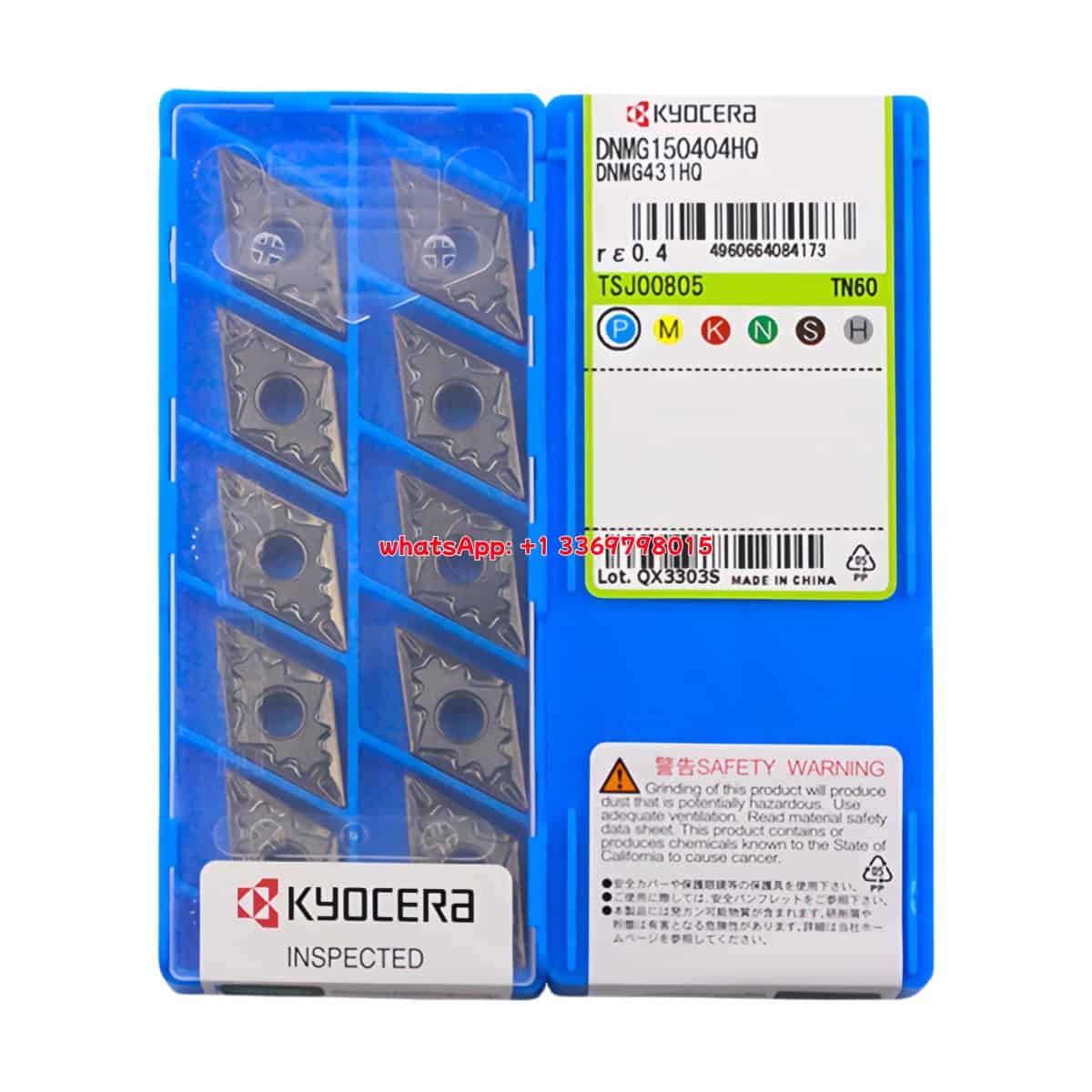 Kyocera 100% Original DNMG150404-HQ TN60 Cutting Tools 10PCS