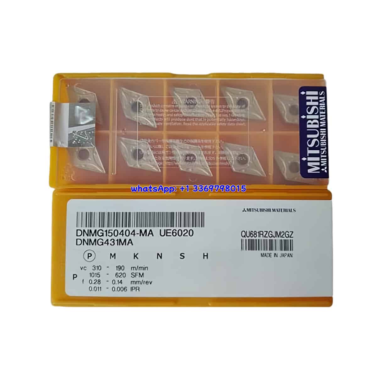 Mitsubishi 100% Original DNMG150404-MA UE6020 Cutting Tools 10PCS