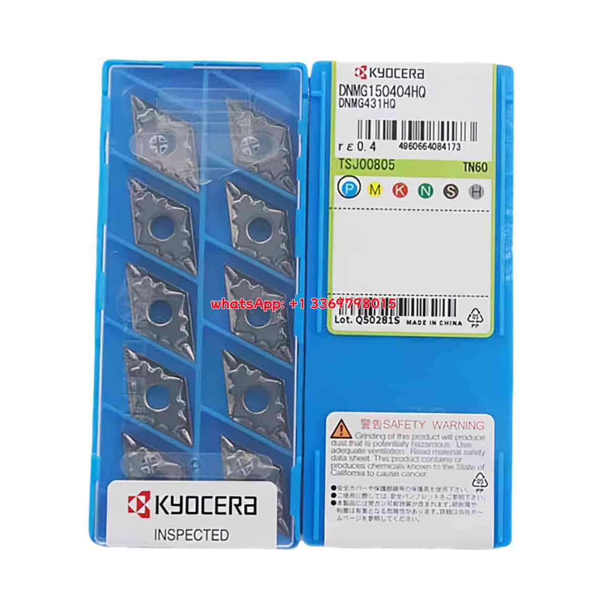 Kyocera 100% Original DNMG150404HQ TN60 Cutting Tools 10PCS