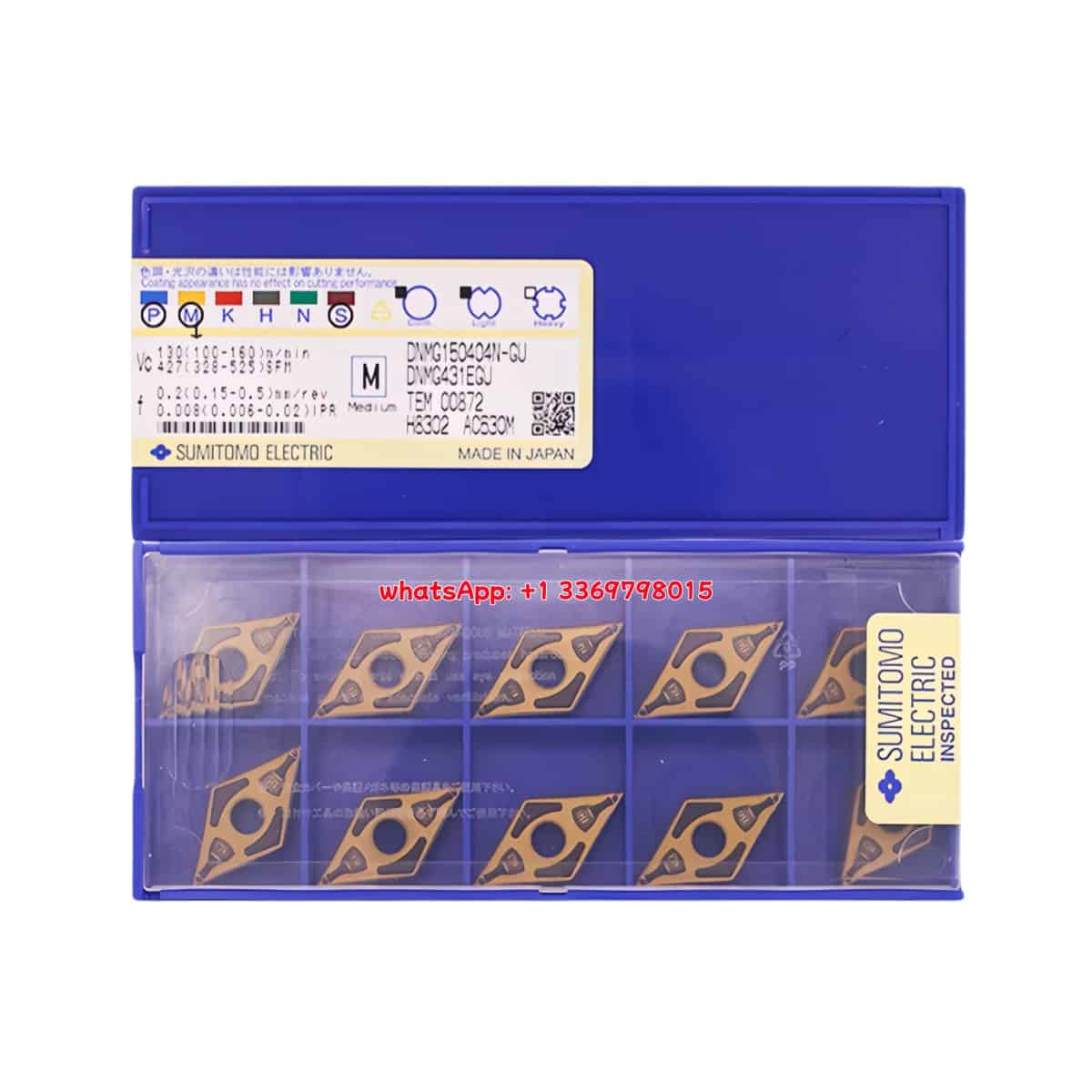 SUMITOMO 100% Original DNMG150404N-GU AC630M Cutting Tools 10PCS