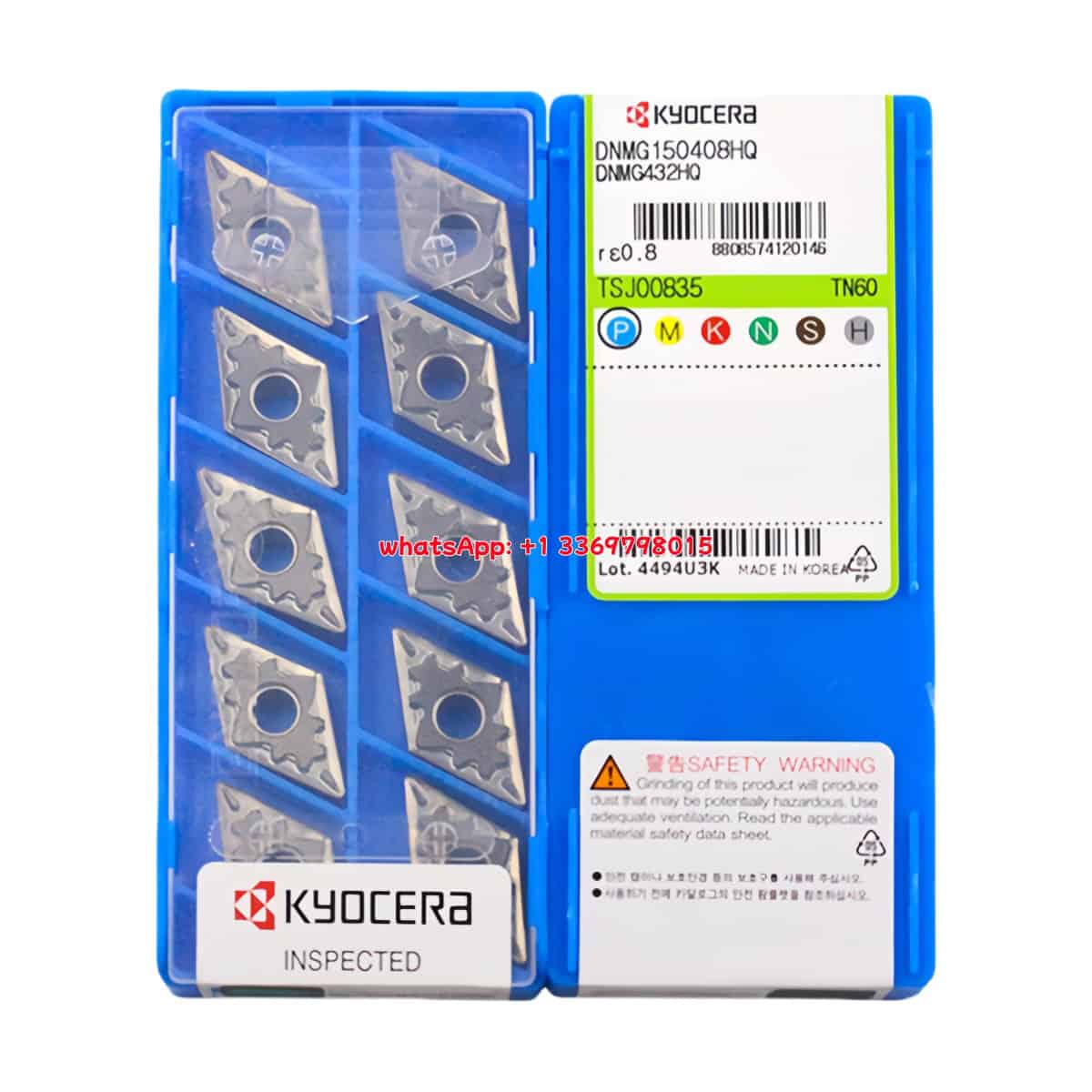 Kyocera 100% Original DNMG150408-HQ TN60 Cutting Tools 10PCS